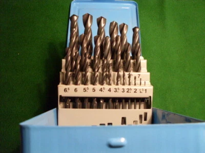 HSS-R Bohrer Set Spiralbohrer 19/25/50/41tlg Eisen Metallbohrer Satz Kassette - Bild 1 von 4