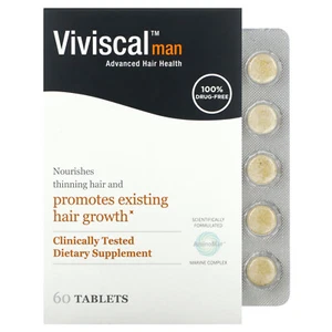 2 X Viviscal, Man Advanced Hair Health, 60 Tablets - Picture 1 of 2