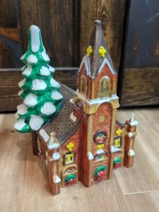 Department 56 Snow Village Gothic Church Christmas #5028-8 1983 *LESEN* - Bild 1 von 8