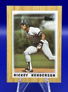 1987 Topps Mini RICKEY HENDERSON League Leaders #64 HOF New York Yankees - Picture 1 of 2