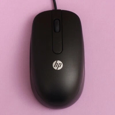 Genuine Original Black HP Optical USB Computer Mouse w/ Scroll Wheel [EMS-604A] - Image 1 of 3