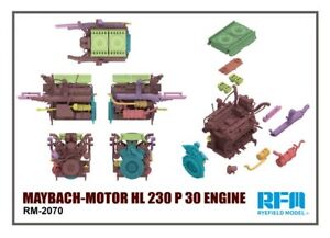 RYEFIELD 2070 1/35.MAYBACH-MOTOR HL 230 P 30 ENGINE Upgrade Parts model kit