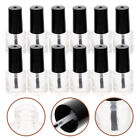  20 Pcs Nail Polish Bottle Plastic Glass Containers Black Gel Small Bottles