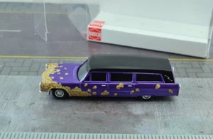 Busch 42923 Cadillac Station Wagon Skulls Funeral Hearse 1:87 Scale HO - Picture 1 of 2