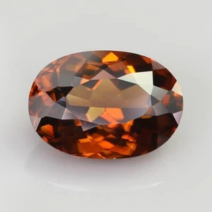 9.64 carats imperial orange brown natural tanzanian zircon 21101417 - Picture 1 of 5