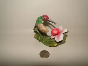 Colibrí de colección 1996 con orquídea Bronson de Anna - Imagen 1 de 6