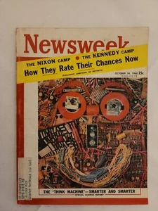 1960 Oct 24, Newsweek, Nixon Camp, Kennedy Camp, The" Think  Machine" (CP23) - Picture 1 of 3