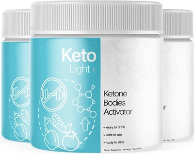 3件装-Keto Light Plus-保湿饮料混合支持补充粉13.5盎司 — 第 1/3 张图片