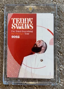 Tarjeta coleccionable Teddy Swims 'I've Tried Everything But Therapy' 2025 Tour VIP - Imagen 1 de 2