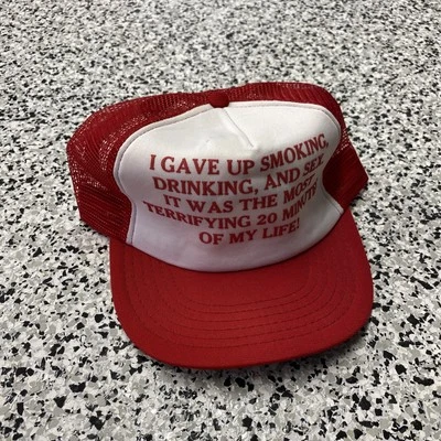 Sombrero de camionero vintage con problema de bebida Snapback guión parodia comedia ajustable Foto 1 de 4