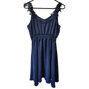 Shein Damen Kleid groß blau über dem Knie ärmellos - Bild 1 von 6