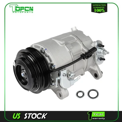 Compresor de aire acondicionado con embrague para Chevy Silverado 1500 2019-2023 GMC Sierra 1500 Foto 1 de 4