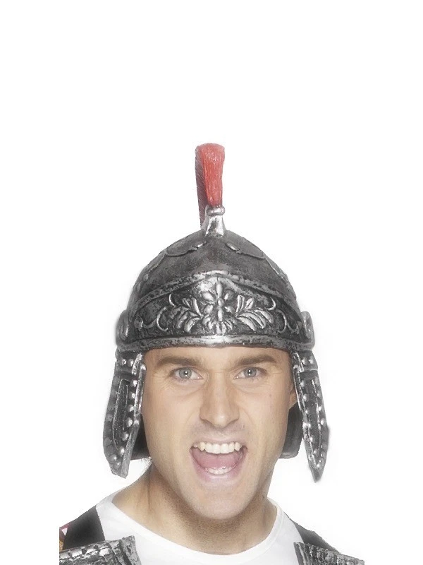 Eletto cappello romano elmo guerriero storico in gomma carnevale - Immagine 1 di 1
