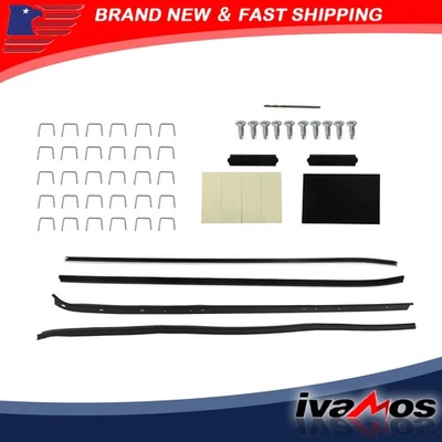 For 1970-81 Chevy Camaro Pontiac Firebird Window Sweep rubber Weatherstrip Seals Foto 1 de 4