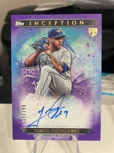 Autógrafo Topps Inception Yariel Rodríguez novato y estrella emergente 2024 (111/199) - Imagen 1 de 2
