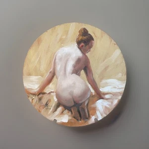 Dipinto olio ritratto nudo donna nudo arte moderna contemporaneo bellissimo firmato - Foto 1 di 6