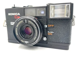 [Near Mint] Konica C35 EF Black Hexanon 38mm f2.8 Compact Film Camera From Japan - Picture 1 of 12