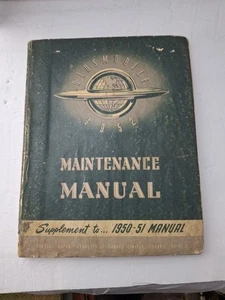 Maintenance Manual Oldsmonile 1952 - Picture 1 of 8