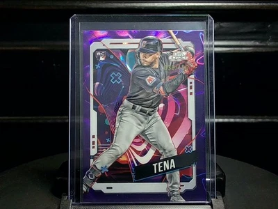 2024 Topps Cosmic Chrome - Jose Tena #8 Purple Nebula Refractor /150 (RC) - Image 1 of 2