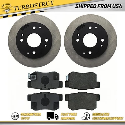 Kit de pastillas de freno rotores de freno traseros originales para Honda Accord 1991-1997 2,2 L Foto 1 de 2