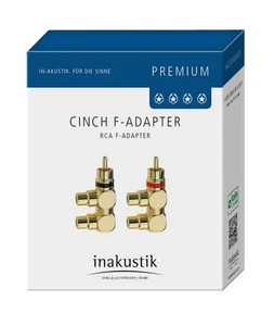 Inakustik Premium F Adapter Cinch RCA verteiler 1--2 - Picture 1 of 3