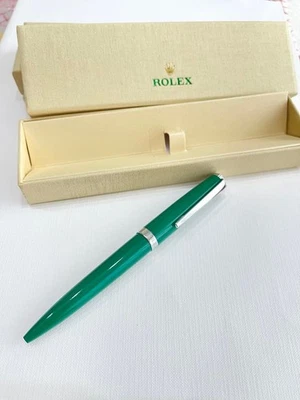 Bolígrafo rolex verde con caja novedad coleccionable sin usar giratorio 13,8 cm  Foto 1 de 3