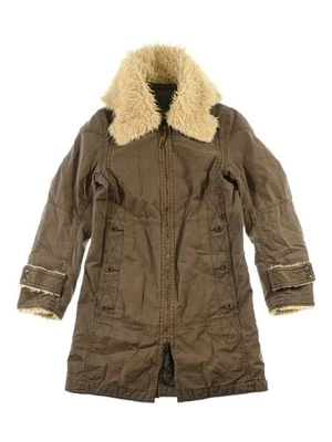 Abrigo Boa Hystérico Glamour Vintage Caqui M Cuello de Piel Otoño Primavera Prendas Exteriores Foto 1 de 4