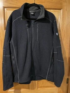 Kuhl Interceptr Fleece Men's Jacket Black Full Zip Outdoor Comfort Size XL - Picture 1 of 9