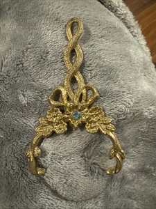 VINTAGE GOLDFARBENE VERZIERTE LUPE / ANHÄNGER - Bild 1 von 9