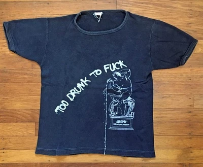 Dead Kennedys Too Drunk to F--- T-shirt 1980s Vintage Punk Rock - Image 1 of 4