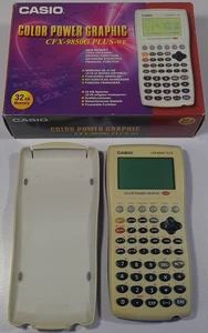 Vintage Casio CFX-9850GC PLUS-WE Color Power Graphic Engineering Calculator  - Picture 1 of 14
