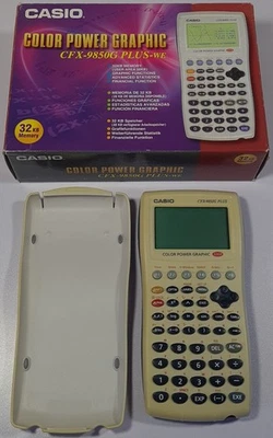 Vintage Casio CFX-9850GC PLUS-WE Color Power Graphic Engineering Calculator  - Image 1 of 4