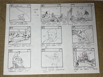 Viaje al Centro de la Tierra Animación Celdas Storyboard Años 60’s RARO I5 Foto 1 de 4