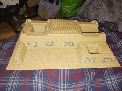 Lego Dark Tan Raised Baseplate 7627 Indiana Jones Pharaohs Quest 51542 pb003 - Image 1 of 4