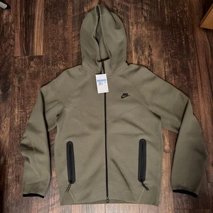 Nike Sportswear Tech Fleece Hoodie Herren Gr. M oliv schwarz FB7921 222 NEU - Bild 1 von 8