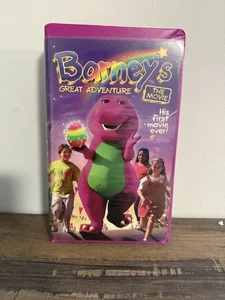 Barney - Barneys Great Adventure: The Movie (VHS, 1998) clam shell case - Picture 1 of 6