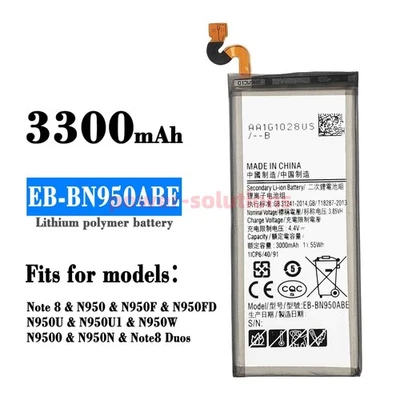 Repuesto Batería Teléfono EB-BN950ABE 3300mAh Para Samsung Galaxy Note 8 SM-N950 Foto 1 de 4