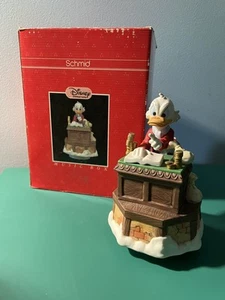 Scrooge McDuck Music Box Disney Schmid Rotating If I Were A Rich Man 7.5" w/ Box - Picture 1 of 8