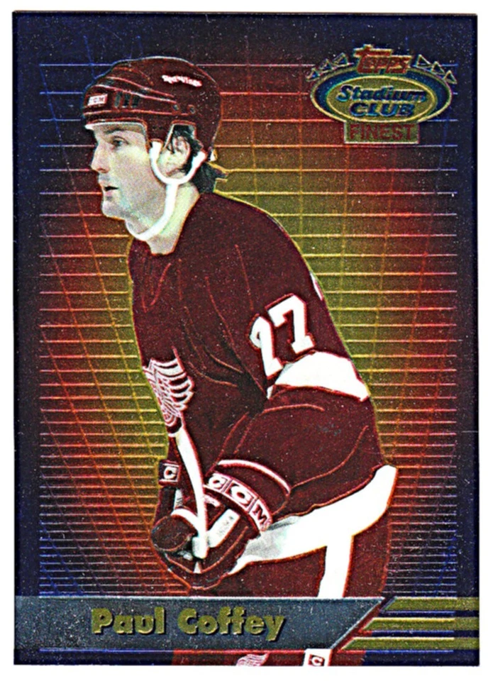 1993-94 STADIUM CLUB FINEST INSERT #4 PAUL COFFEY Detroit Redwings Hockey Card - Image 1 of 1