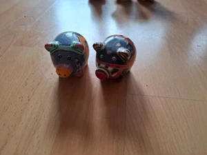 Schwein figuren Hunderwasser Art - Bild 1 von 2