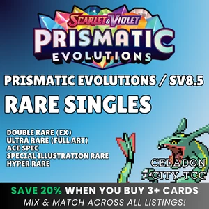 Pokemon TCG Prismatic Evolutions SV8.5; ex cards & Rarer! Choose your card! ⭐️🙌 - Picture 1 of 37