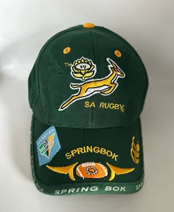 Vintage South Africa Springbok Rugby Cap Hat *VERY RARE* - Imagen 1 de 13