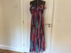 Per Una Speziale multicoloured long dress size 16