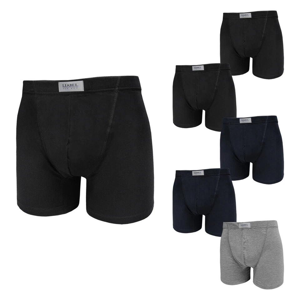 Set 6 Pezzi Uomo Boxer Slip LIABEL Cotone Elasticizzato Assortito Tg Forti 1104 - Immagine 1 di 1