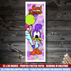 ** BABY ROAD RUNNER ** AIRS LOONEY ** 12x36 POUCES ** AFFICHE DESSIN ANIMÉ