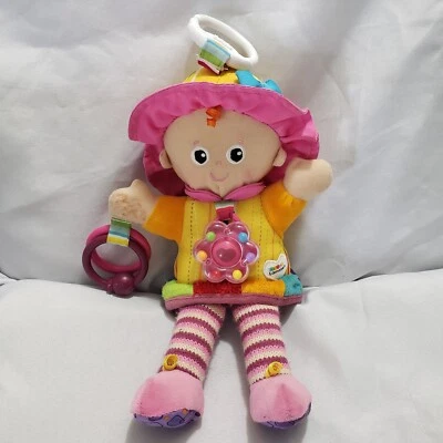 Lamaze Sensory Activity Doll Crinkle Rattle Clip Rainbow My Friend Emily 12 Inch - Image 1 of 4