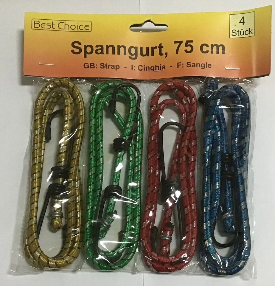 Spanngurte je 75 Cm lang Spanngurt Gepäckgurt