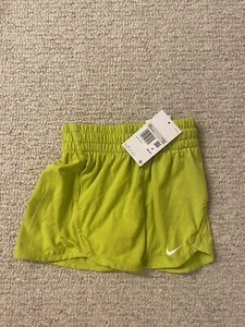 NWT Nike Dri-Fit Girls Shorts Size Youth Kids SZ XS High Rise Green DX4965-308 - Picture 1 of 3