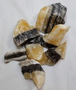 Zebra Onyx Calcit grob 1 Pfund - Bild 1 von 6