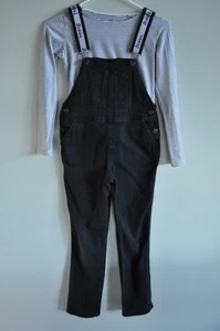 Dickies Overalls size Medium Black Overalls with 2 Shirts  - Picture 1 of 9